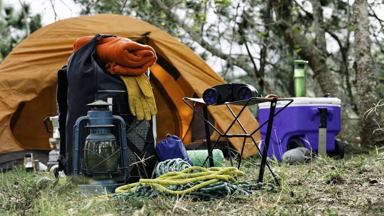 Assorted camping gear 