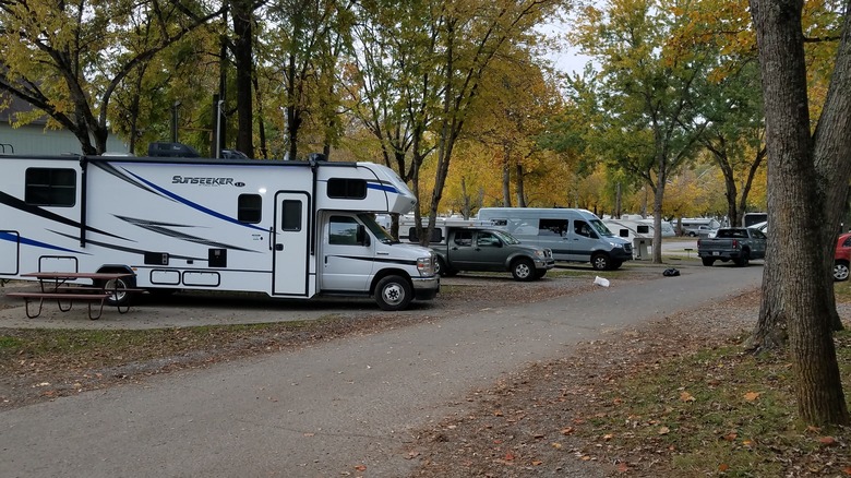 KOA full of RVs in Tennessee