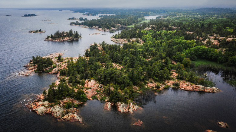 Islands in lake huron