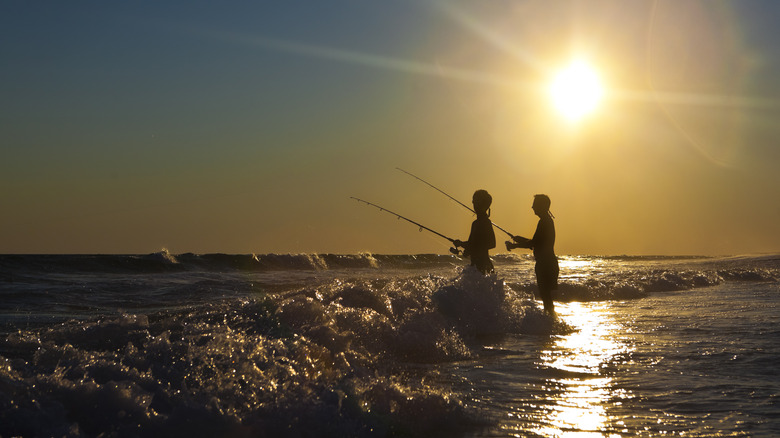 surf fishing along gulf coast