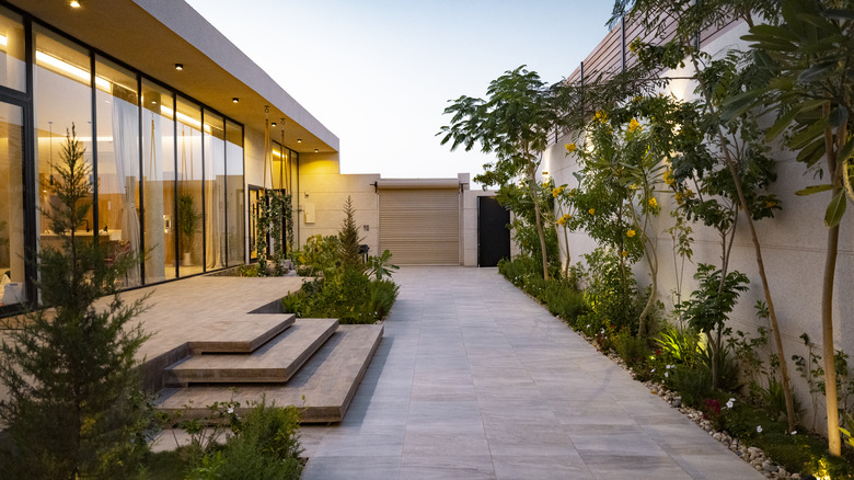 Outdoor patio and courtyard