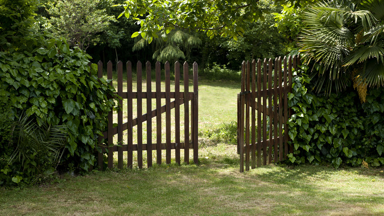 Wooden garden gate 