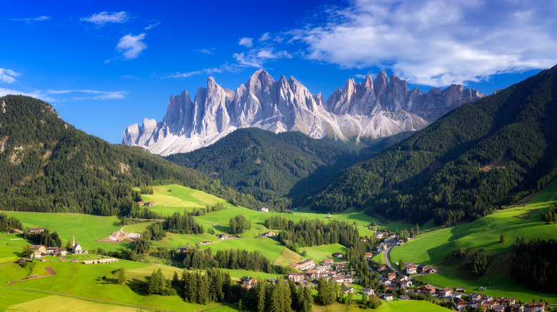 Picturesque landscape of Italy's Dolomites 