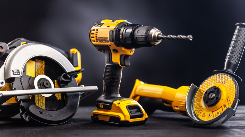 Power drill and other carpentry tools