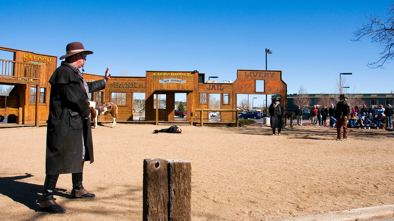 Wild West reenactment, part of Grand Canyon Railway