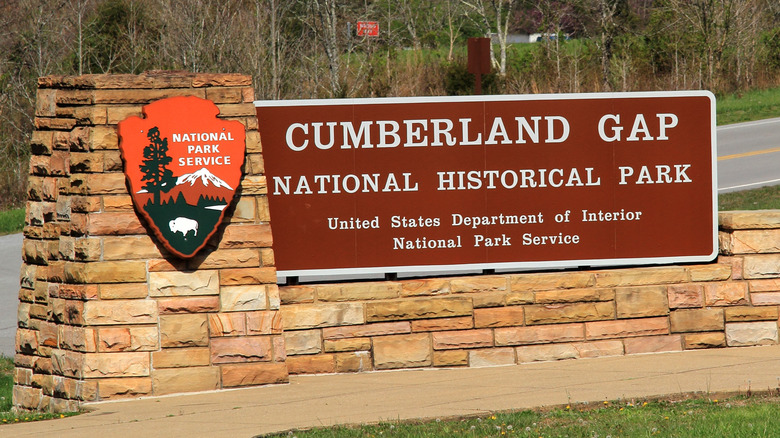 Cumberland Gap National Historical Park sign