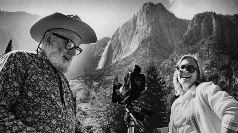 Ansel Adams photographing Yosemite