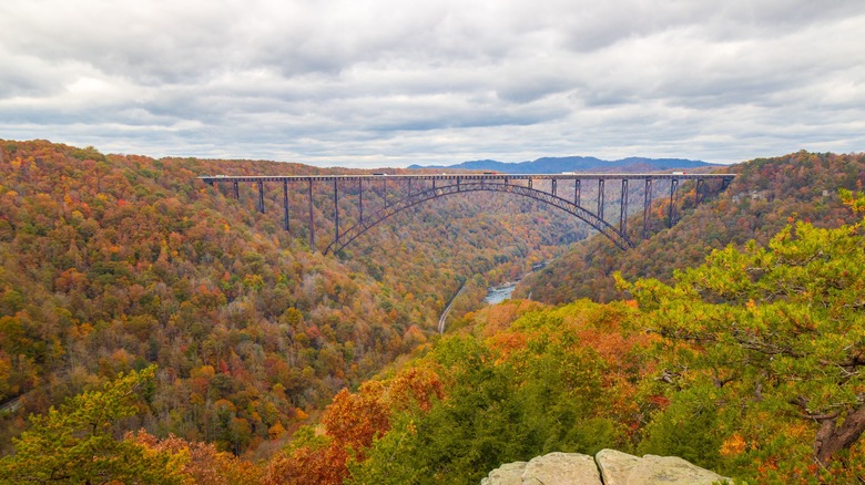 autumn view New River Gorge Bridge