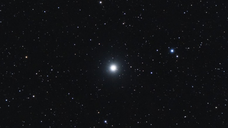 North star or polaris in night sky