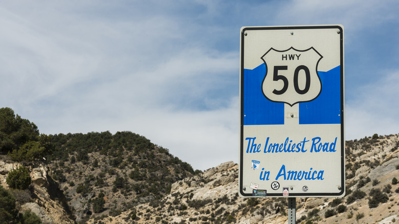 Highway 50 marker 