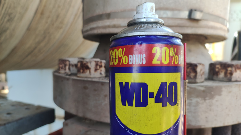 WD-40 spray can, close-up