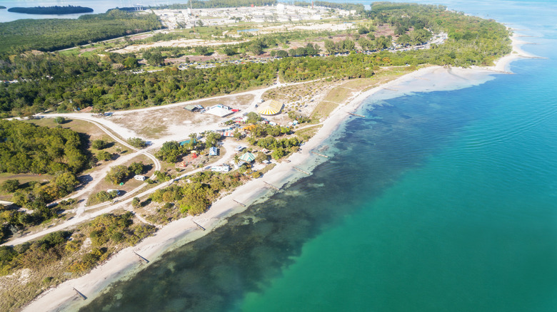 Aerial view of Biscayne National Park
