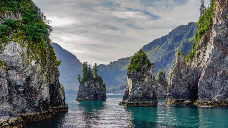 Rock formations at Kenai Fjords National Park