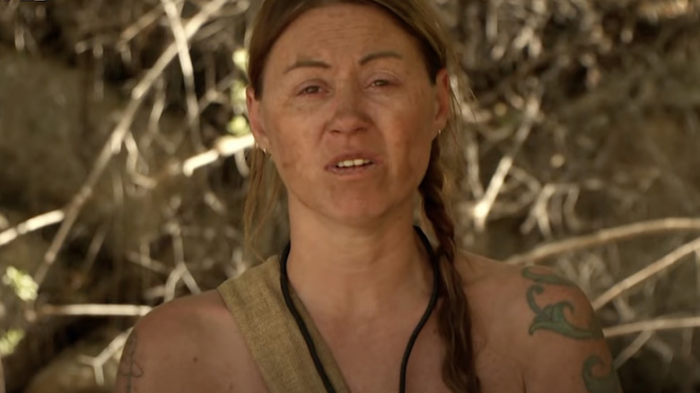 Naked and Afraid female contestant speaking