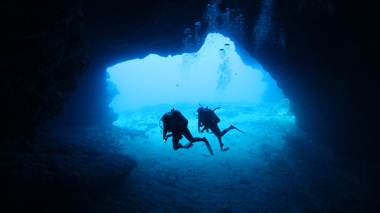 Two cave divers 