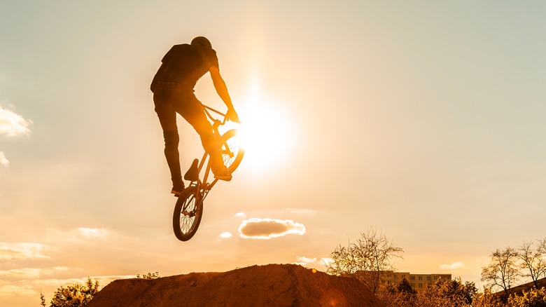 Jumping biker 