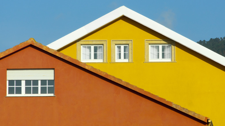 Yellow and orange exterior colors