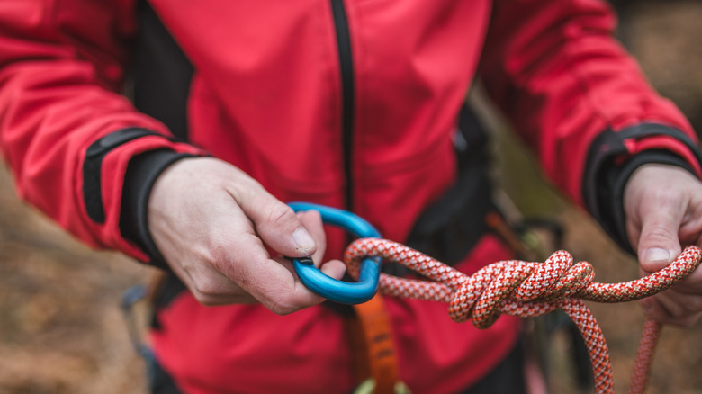 Climber securing knot