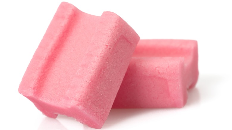 Pink bubble gum