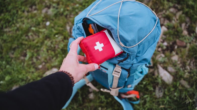 Backpacking first aid kit 