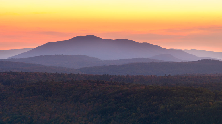 Sunset over Green Mountain National Forest