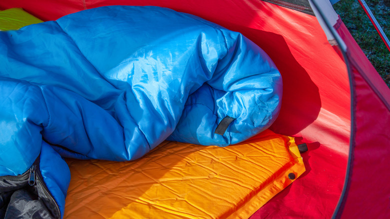 sleeping pad and sleeping bag