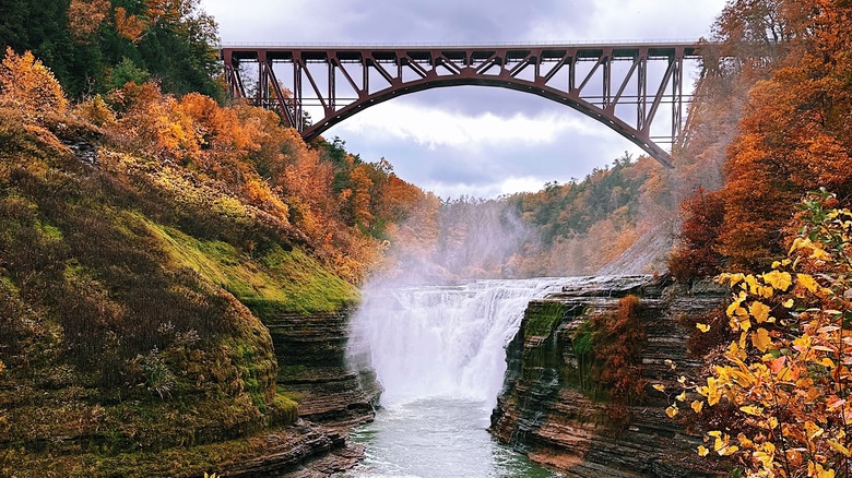 Bridge in letchworth state park