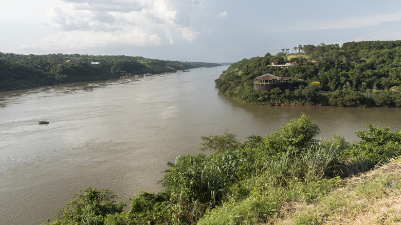 Paraná river in Paraguay