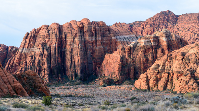 Tower of red rocks at Snow Canyon State Park