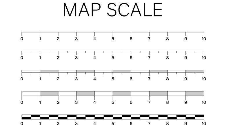 Map scale reference system 