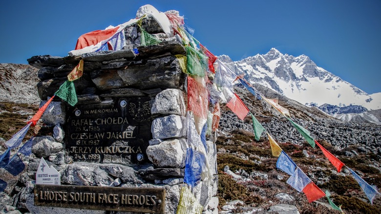 Monument on Lhotse