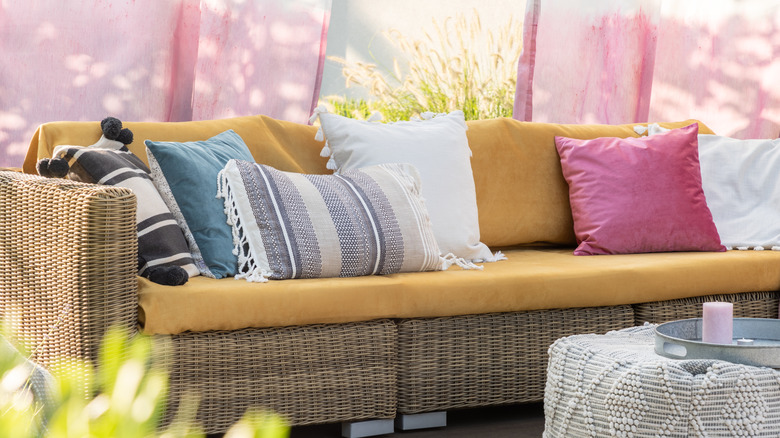 Pink-themed colorful patio furniture