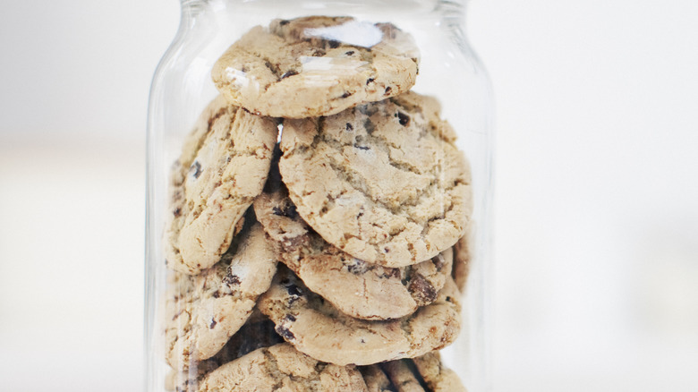 Cookies in a glass jar 