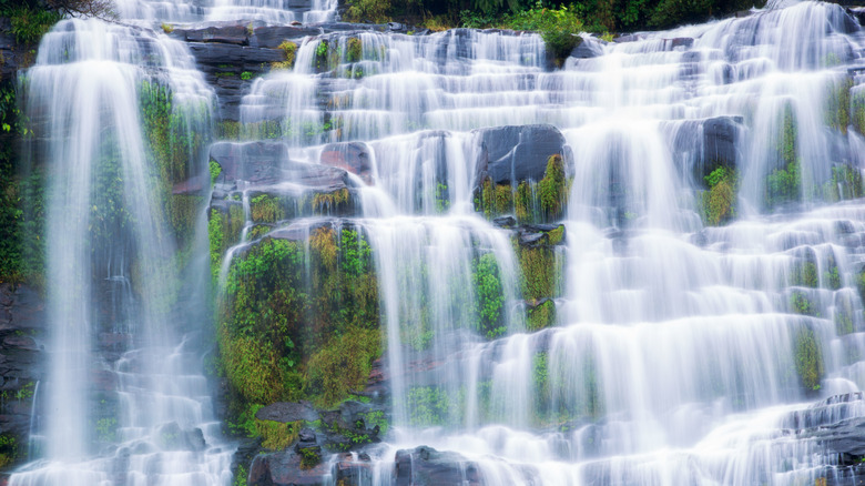 Waterfalls in Attapeu, Laos