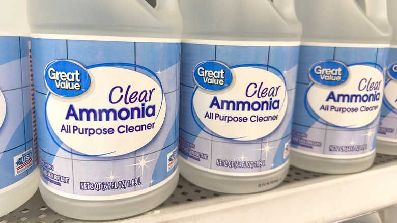 bottles of ammonia