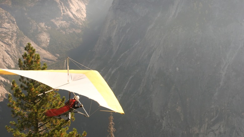 hang gliding in Yosemite national park