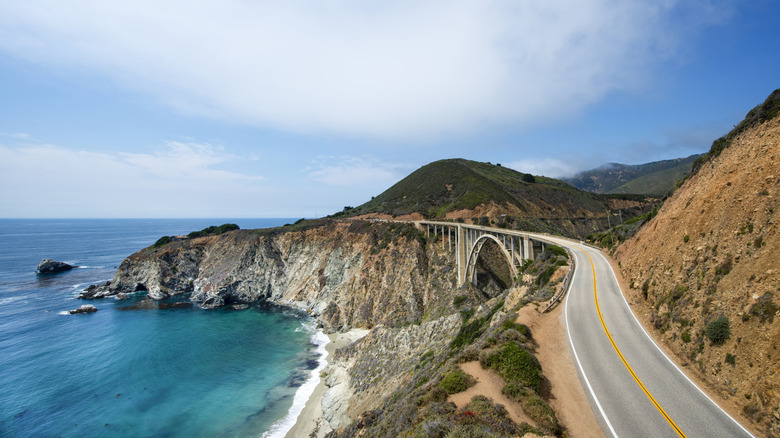 Highway along California Big Sur