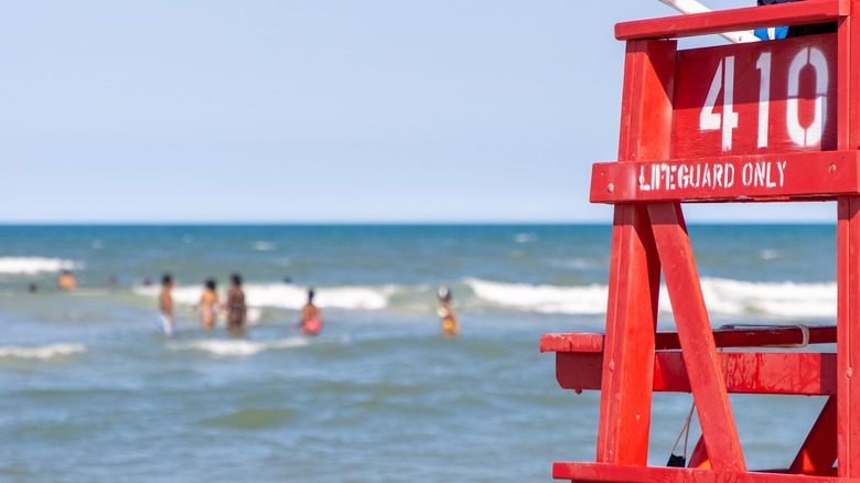 lifeguard stand at beach