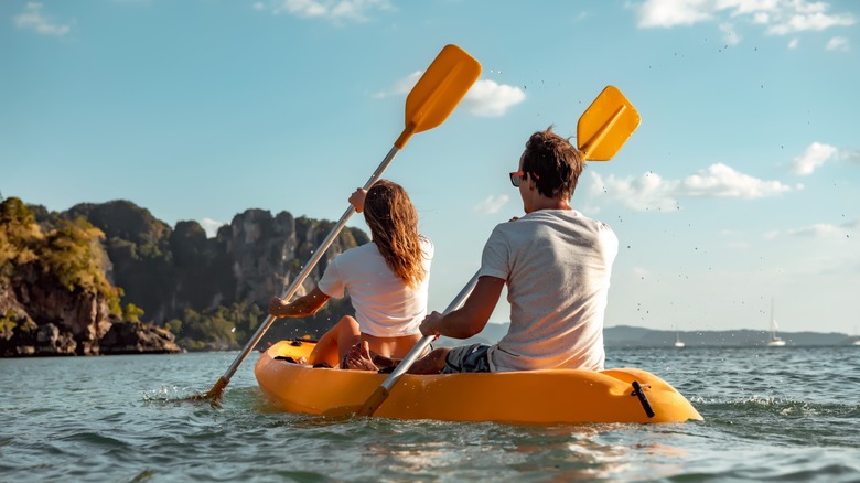 Couple on kayak