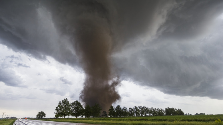 tornado near highway