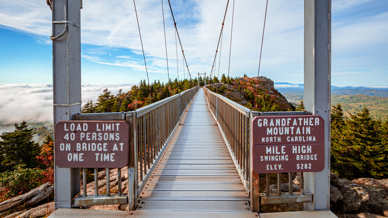 Mile High Swinging Bridge at Grandfather Mountain