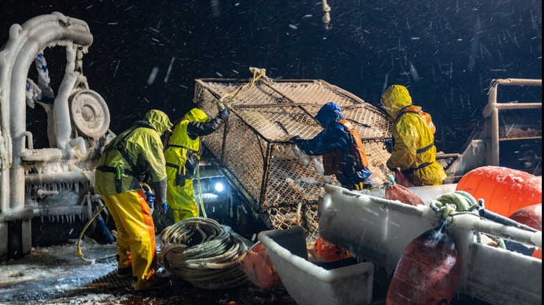 Deadliest Catch crew at work