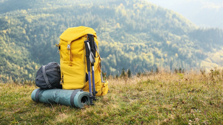 Trekking backpack and gear