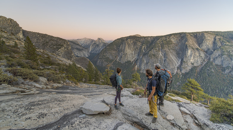 Hikers in Yosemite National Park